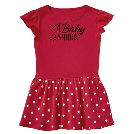 Inktastic Baby Shark with Shark Fin Gift Baby Girl Dress