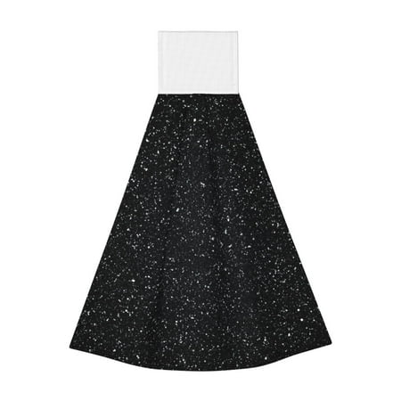 Qekee Black Glitter Print Hanging Kitchen Towels Coral Velvet Wipe Hand Towel Absorbent Hand Towels Microfiber Tie Towel for Bathroom Kitchen Decor
Qekee Black Glitter Print Hanging Kitchen Towels Coral Velvet Wipe Hand Towel Absorbent Hand Towels Microfiber Tie Towel for Bathroom Kitchen Decor