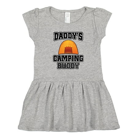 Inktastic Daddys Camping Buddy Gift Toddler Girl Dress