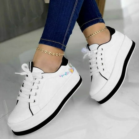 Fashion Summer Women Casual Shoes Solid Color Flowers Thick Sole Lace Up Shallow Mouth
Fashion Summer Women Casual Shoes Solid Color Flowers Thick Sole Lace Up Shallow Mouth