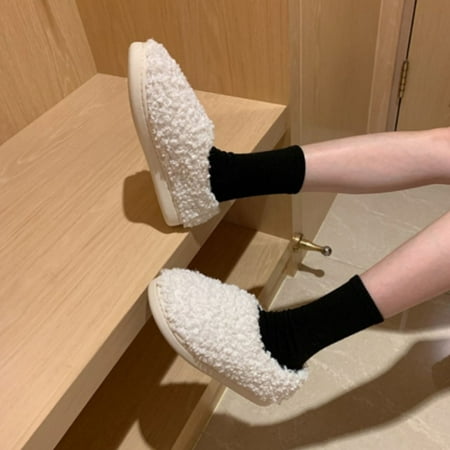 CoCopeaunt Women Solid Color Plush Slippers Winter Warm Cotton Slippers Indoor Anti -slip Slides Home Floor House Warm Couple Fur Slippers
CoCopeaunt Women Solid Color Plush Slippers Winter Warm Cotton Slippers Indoor Anti -slip Slides Home Floor House Warm Couple Fur Slippers