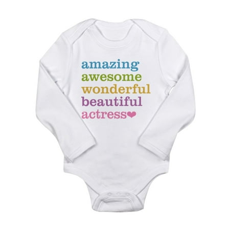CafePress - Amazing Actress Body Suit - Long Sleeve Infant Bodysuit