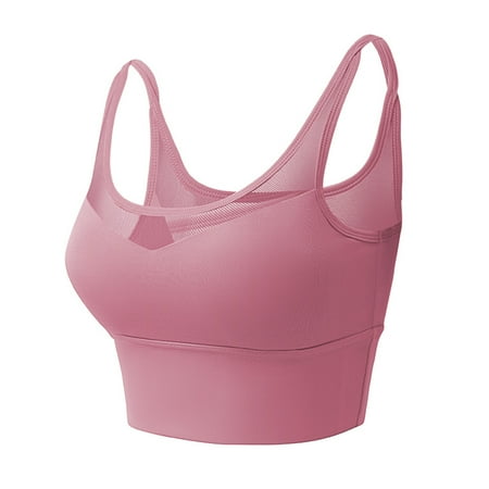 BodyChum Womens Sports Bra Double Thin Shoulder Strap Backless Gauze Design Pink L
BodyChum Womens Sports Bra Double Thin Shoulder Strap Backless Gauze Design Pink L