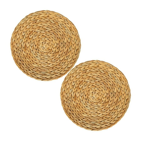 2 Pieces Round Woven Placemats Natural Straw Cutlery Pad Tablecloth Handmade Heat Insulation Table Mats Restaurant Hotel 30cm
2 Pieces Round Woven Placemats Natural Straw Cutlery Pad Tablecloth Handmade Heat Insulation Table Mats Restaurant Hotel 30cm