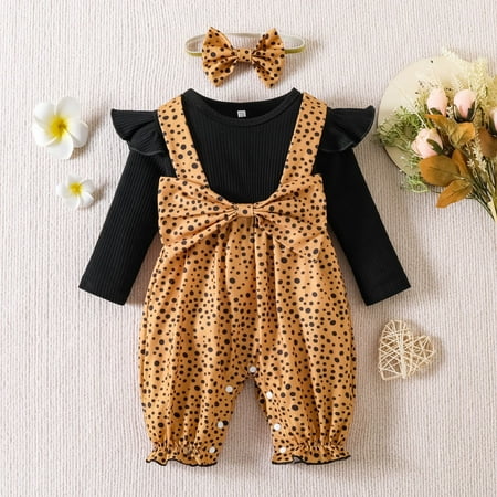 NIUREDLTD Baby Girls Floral Bow Tie Autumn Long Sleeve Romper Jumpsuit Headbands Clothes
NIUREDLTD Baby Girls Floral Bow Tie Autumn Long Sleeve Romper Jumpsuit Headbands Clothes