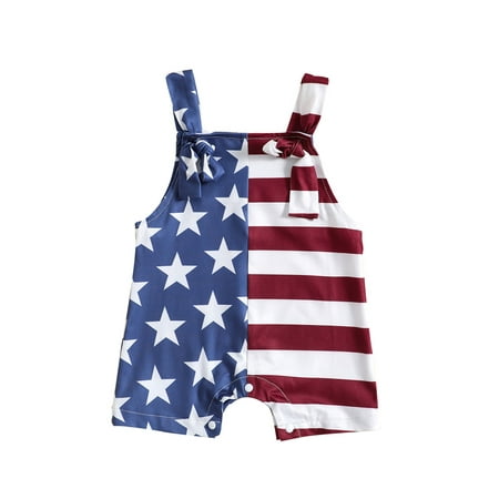 Wassery 4th of July Toddler Girls Summer Casual Sling Jumpsuit Sleeveless Stars Stripe/Ice Cream Print Romper Infant Independence Day Clothes 12M-5T
Wassery 4th of July Toddler Girls Summer Casual Sling Jumpsuit Sleeveless Stars Stripe/Ice Cream Print Romper Infant Independence Day Clothes 12M-5T