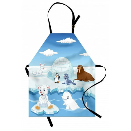 Kids Apron Image of Arctics Animals Polar Bears Seal Penguins Wolfs Whales Work of Art Unisex Kitchen Bib Apron with Adjustable Neck for Cooking Baking Gardening Sky Blue and White by Ambesonne
Kids Apron Image of Arctics Animals Polar Bears Seal Penguins Wolfs Whales Work of Art Unisex Kitchen Bib Apron with Adjustable Neck for Cooking Baking Gardening Sky Blue and White by Ambesonne
