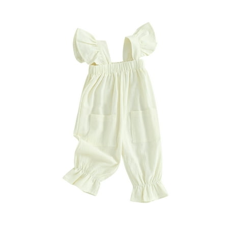 FEORJGP Toddler Baby Summer Overalls Infant Girls Cute Jumpsuit Newborn Fly Sleeve Solid Rompers Loose Casual Clothes with Pockets Daily
FEORJGP Toddler Baby Summer Overalls Infant Girls Cute Jumpsuit Newborn Fly Sleeve Solid Rompers Loose Casual Clothes with Pockets Daily