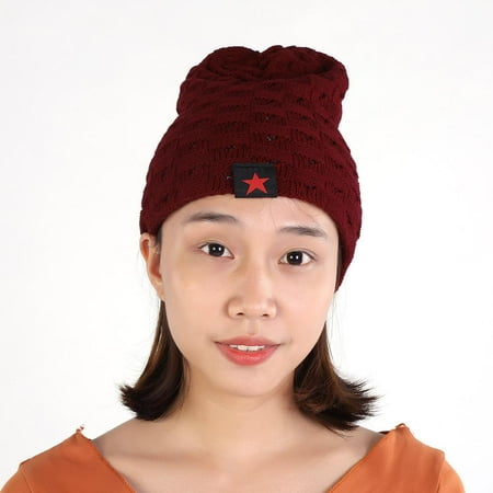 Hilitand Winter Autumn Warm Men Knit Beanie Hats Reversible Women Snow Cap Unisex,Winter Autumn Warm Men Knit Beanie Hats Reversible Women Snow Cap