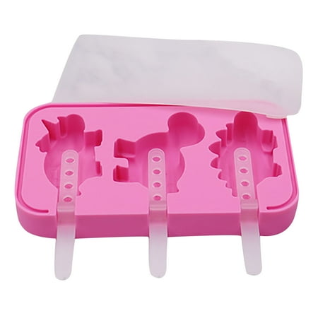 TKing Fashion Dinosaur Silicone Homemade Ice Cream Mold With Lid With Plastic Stick - Pink
TKing Fashion Dinosaur Silicone Homemade Ice Cream Mold With Lid With Plastic Stick - Pink
