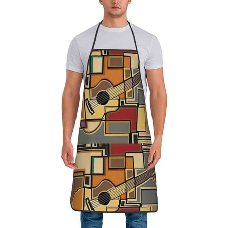 Kitchen Aprons Music Funky Fractal Geometric Square Shaped Background With Acoustic Guitar Art Light Yellow Apron For Cooking Painting Bbq Grilling Baking
Kitchen Aprons Music Funky Fractal Geometric Square Shaped Background With Acoustic Guitar Art Light Yellow Apron For Cooking Painting Bbq Grilling Baking