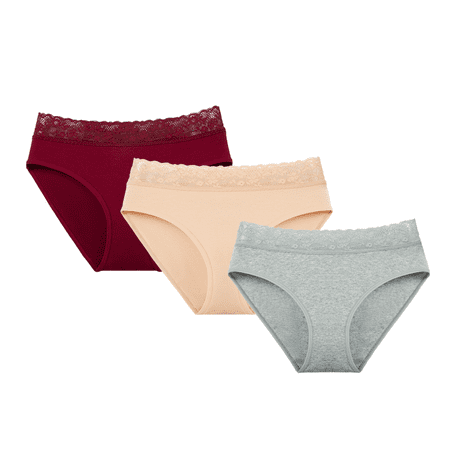 BESTSPR Womens Underwear Panties Lace Cotton High-Waisted Sexy Panties 3-Pack/6-Pack
BESTSPR Womens Underwear Panties Lace Cotton High-Waisted Sexy Panties 3-Pack/6-Pack