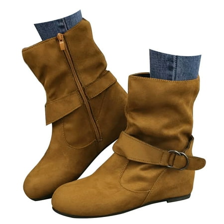 Mepaouo Womens Walking Ankle Boots Flat Heel Comfortable Slouch Riding Winter Booties(Yellow 8.5)
Mepaouo Womens Walking Ankle Boots Flat Heel Comfortable Slouch Riding Winter Booties(Yellow 8.5)