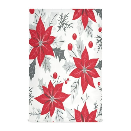 Multi-Purpose Kitchen Towels 28x18 Inch Dishcloths with Hanging Loop Decorative and Practical Towels for Kitchen Dining Red Poinsettia Pattern
Multi-Purpose Kitchen Towels 28x18 Inch Dishcloths with Hanging Loop Decorative and Practical Towels for Kitchen Dining Red Poinsettia Pattern