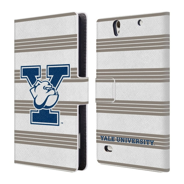 OFFICIAL YALE UNIVERSITY 2018/19 PATTERNS LEATHER BOOK WALLET CASE COVER FOR SONY PHONES 2