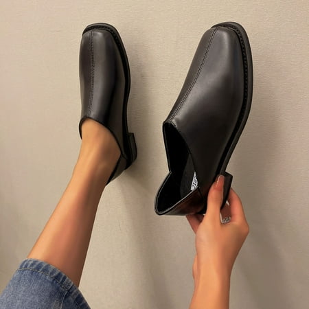 Cathalem Shallow Single Simple Fashion Shoes Retro Spring Mouth Women s Casual Women s Extra Large Size Flip Flop Shoes Women Black 9
Cathalem Shallow Single Simple Fashion Shoes Retro Spring Mouth Women s Casual Women s Extra Large Size Flip Flop Shoes Women Black 9