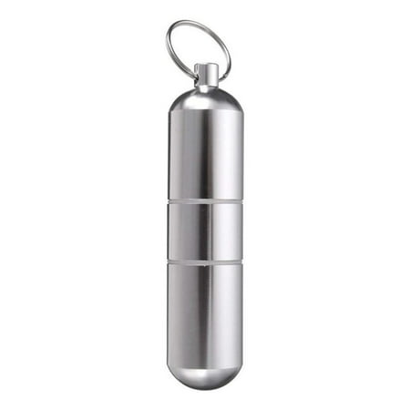 Clothes Storage Mini Waterproof Round Packing Box Storage Box Three-section Bottle Aluminum