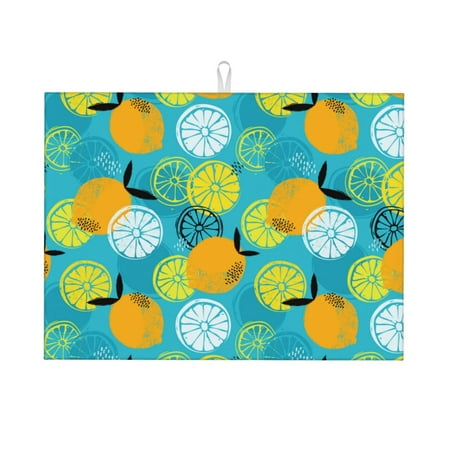 Dish Drying Mats for Kitchen Counter - Cute Orange Yellow Lemon 18x24in Dish Drying Pad Coffee Mat with Hanging Loop Super Absorbent Kitchen Counter Mat Coffee Bar Accessories
Dish Drying Mats for Kitchen Counter - Cute Orange Yellow Lemon 18x24in Dish Drying Pad Coffee Mat with Hanging Loop Super Absorbent Kitchen Counter Mat Coffee Bar Accessories