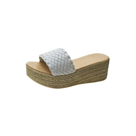 Crocowalk Women Espadrilles Open Toe Wedge Sandals Backless Platform Sandal Ladies Shoes Walking Casual Beach Wedges White 4.5
Crocowalk Women Espadrilles Open Toe Wedge Sandals Backless Platform Sandal Ladies Shoes Walking Casual Beach Wedges White 4.5