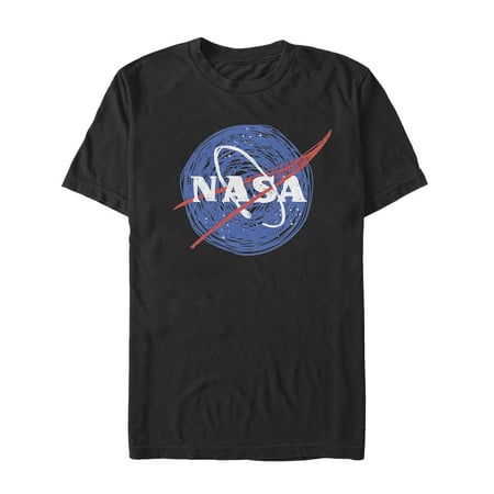 NASA Men's Cartoon Scrawl Logo T-Shirt