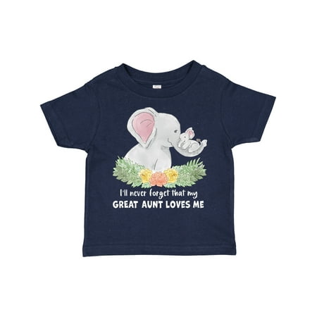 Inktastic I ll Never Forget That My Great Aunt Loves Me Cute Elephants Gift Toddler Boy or Toddler Girl T-Shirt
Inktastic I ll Never Forget That My Great Aunt Loves Me Cute Elephants Gift Toddler Boy or Toddler Girl T-Shirt