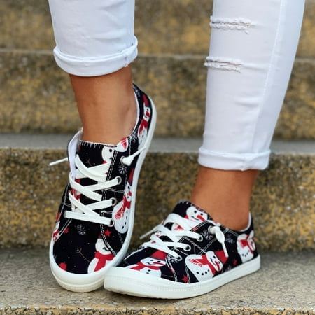 TALKVE Christmas Print Loafers For Women Canvas Flat Shoes Soft Vulcanize Casual Shoes Ladies Shoes
TALKVE Christmas Print Loafers For Women Canvas Flat Shoes Soft Vulcanize Casual Shoes Ladies Shoes