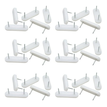 White Nylon Double Nail Furniture Foot Nail Sofa Table Chair Mute Foot Nail Feet 30
White Nylon Double Nail Furniture Foot Nail Sofa Table Chair Mute Foot Nail Feet 30