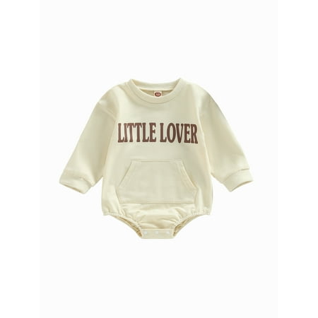 Genuiskids Newborn Baby Girls Valentine s Day Sweatshirt Spring Autumn Casual Romper Long Sleeve Letter Heart Print Playsuit 0-18M
Genuiskids Newborn Baby Girls Valentine s Day Sweatshirt Spring Autumn Casual Romper Long Sleeve Letter Heart Print Playsuit 0-18M