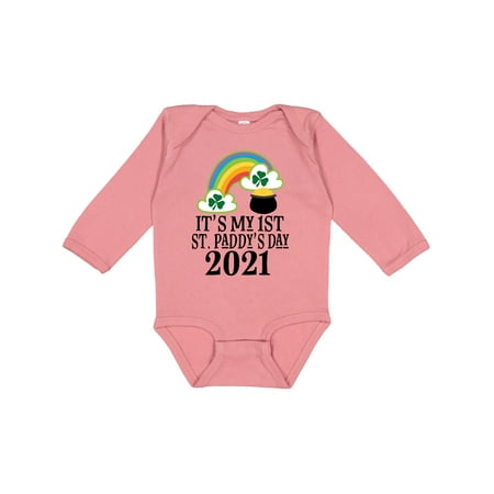 Inktastic 2021 1st St Patricks Day Cute Childs Gift Baby Boy or Baby Girl Long Sleeve Bodysuit
Inktastic 2021 1st St Patricks Day Cute Childs Gift Baby Boy or Baby Girl Long Sleeve Bodysuit