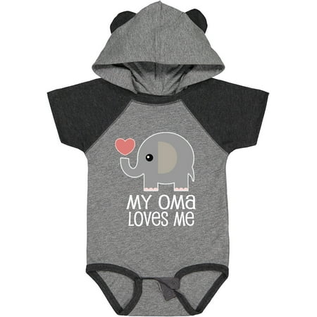 Inktastic My Oma Loves Me Grandchild Gift Baby Boy or Baby Girl Bodysuit