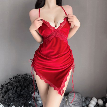 NECHOLOGY Sexy Lingerie For Women Translucent Solid Color Sweet Sexy Lingerie Suit Vintage Lace up Corset with Garter Underwear Red One Size
NECHOLOGY Sexy Lingerie For Women Translucent Solid Color Sweet Sexy Lingerie Suit Vintage Lace up Corset with Garter Underwear Red One Size
