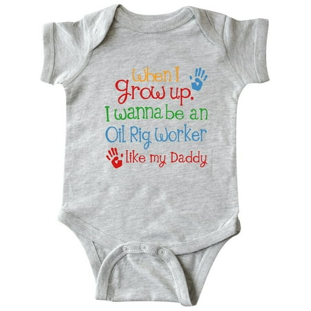Inktastic Oil Rig Worker Like Daddy Gift Baby Boy or Baby Girl Bodysuit