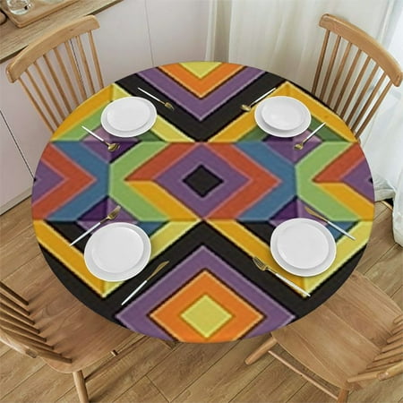 Xllo0ord Fitted Tablecloth Round Elastic Edge Table Covers Waterproof Stain-Resistant Oil-Proof Wrinkle Table Cover Geometric Square Fits up Tables 38-42
Xllo0ord Fitted Tablecloth Round Elastic Edge Table Covers Waterproof Stain-Resistant Oil-Proof Wrinkle Table Cover Geometric Square Fits up Tables 38-42