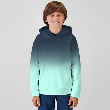 CHAOLEI Boys Fashion Hoodies & Sweatshirts Gradient Gradient Long Sleeve Hooded Sweaters Drawstring Pullover Cute Shirt Top -Blue 3-4 Years
CHAOLEI Boys Fashion Hoodies & Sweatshirts Gradient Gradient Long Sleeve Hooded Sweaters Drawstring Pullover Cute Shirt Top -Blue 3-4 Years