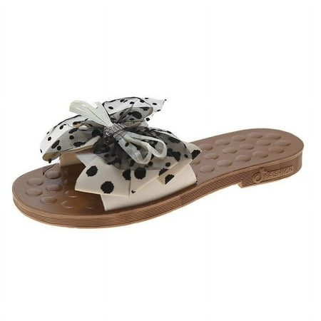 IELGY Fashion slippers bowknot one-word sandals comfortable sole external wear all-match Korean
IELGY Fashion slippers bowknot one-word sandals comfortable sole external wear all-match Korean