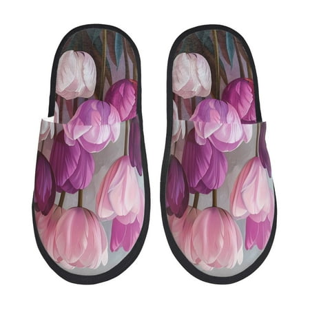 Adobk Purple And Pink Tulip Bouquet Print Slippers Indoor Outdoor Retro Slippers House Soft Fluffy Slides Cushion Furry Slippers-Large
Adobk Purple And Pink Tulip Bouquet Print Slippers Indoor Outdoor Retro Slippers House Soft Fluffy Slides Cushion Furry Slippers-Large