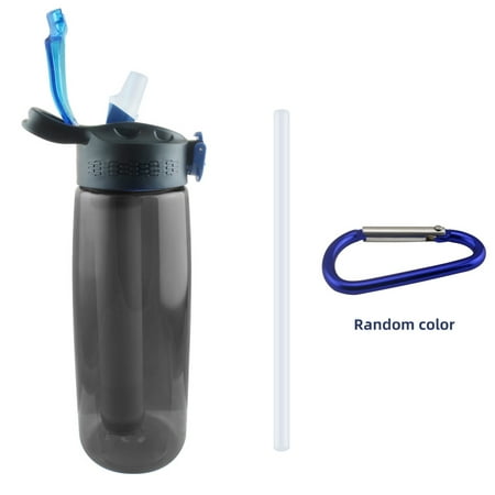 Andoer Water Bottle Made of Tritan with Water Filter Lockable Lid BPA Free Water Purifier Bottle for Travel Hiking Camping Travel Black
Andoer Water Bottle Made of Tritan with Water Filter Lockable Lid BPA Free Water Purifier Bottle for Travel Hiking Camping Travel Black