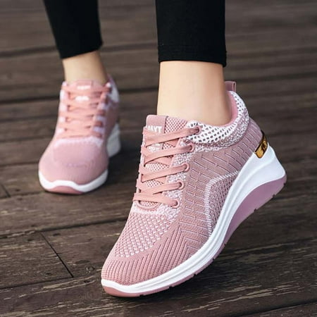 Gifts for Women Klycj Shoes for Women Women s Fitness Walking Shoes Breathable Flying Shoes Soft Sole Lace-up Inner Height Shoe Platform Casual Shoes Sports Shoes
Gifts for Women Klycj Shoes for Women Women s Fitness Walking Shoes Breathable Flying Shoes Soft Sole Lace-up Inner Height Shoe Platform Casual Shoes Sports Shoes