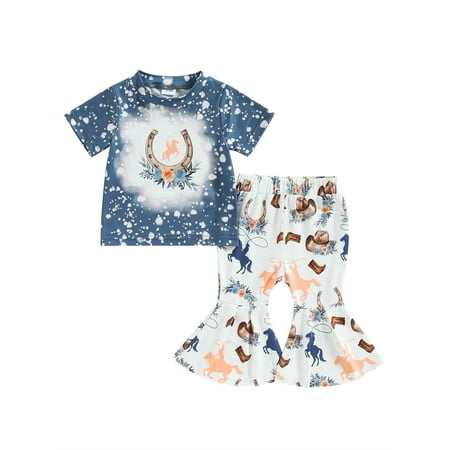 Bagilaanoe 2pcs Toddler Baby Girl Long Pants Set Letter Print Short Sleeve T-shirt Tops + Flare Trousers 6M 12M 18M 24M 3T 4T Kids Casual Outfits
Bagilaanoe 2pcs Toddler Baby Girl Long Pants Set Letter Print Short Sleeve T-shirt Tops + Flare Trousers 6M 12M 18M 24M 3T 4T Kids Casual Outfits
