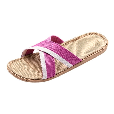 Youmylove Slippers Women Men Linen Shoes Summer Household Beach Slippers Sandals Floor Shoes Slides Leisure Ladies Cozy Daily Walking
Youmylove Slippers Women Men Linen Shoes Summer Household Beach Slippers Sandals Floor Shoes Slides Leisure Ladies Cozy Daily Walking