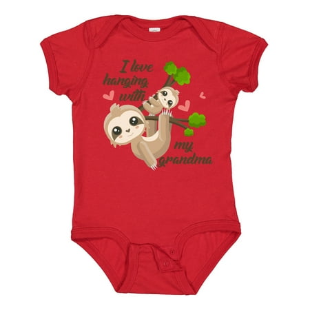 Inktastic Hanging with My Grandma Gift Baby Boy or Baby Girl Bodysuit