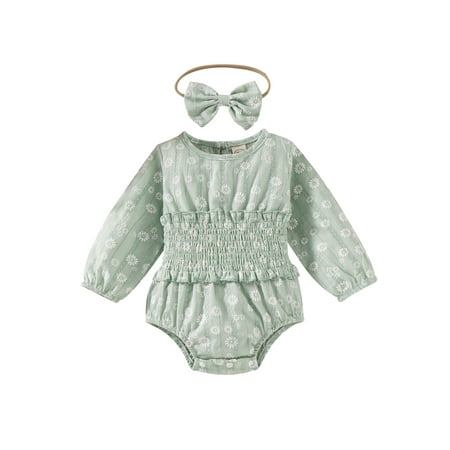 Ma&Baby Newborn Baby Girls Cute Romper Long Sleeve Floral Print Casual Jumpsuit Bodysuit + Headband
Ma&Baby Newborn Baby Girls Cute Romper Long Sleeve Floral Print Casual Jumpsuit Bodysuit + Headband