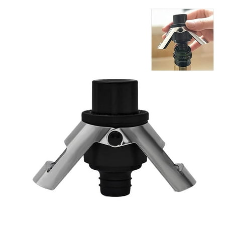 Stainless Steel Champagne Stopper Champagne Bottle Stopper with Pump Suitable for Sparkling Wine Bottles-Black
Stainless Steel Champagne Stopper Champagne Bottle Stopper with Pump Suitable for Sparkling Wine Bottles-Black