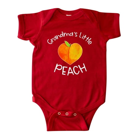 Inktastic Grandma s Little Peach Cute Peach Heart Gift Baby Boy or Baby Girl Bodysuit