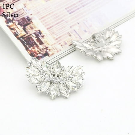 Women Lady Bride Shoes Rhinestones Crystal Wedding Shoe Clips Charm Buckle Shoes Decorations Shiny Decorative Clips SILVER 1PC
Women Lady Bride Shoes Rhinestones Crystal Wedding Shoe Clips Charm Buckle Shoes Decorations Shiny Decorative Clips SILVER 1PC