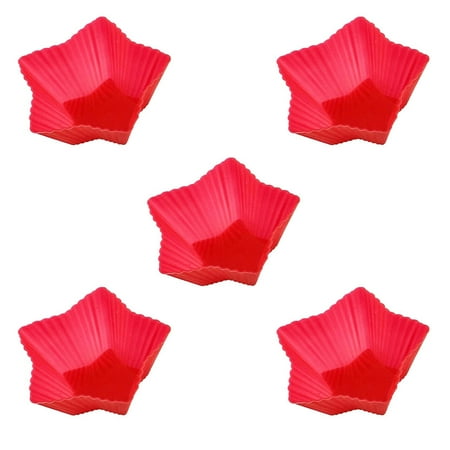 Trayknick Silicone Cupcake Molds High Temperature Resistant Cupcake Molds 5pcs 7cm Silicone Muffin Cups Non-stick Star Flower Shaped Cupcake Molds
Trayknick Silicone Cupcake Molds High Temperature Resistant Cupcake Molds 5pcs 7cm Silicone Muffin Cups Non-stick Star Flower Shaped Cupcake Molds