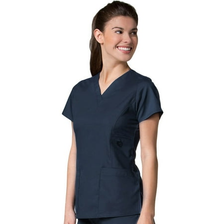 EON Women s COOLMAX V-Neck Solid Scrub Top