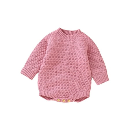 jaweiwi Infant Baby Girl Autumn Spring Knitting Jumpsuit Solid Color Jacquard Long Sleeve Round Neck Romper Size 0 6 9 12 18 Months
jaweiwi Infant Baby Girl Autumn Spring Knitting Jumpsuit Solid Color Jacquard Long Sleeve Round Neck Romper Size 0 6 9 12 18 Months