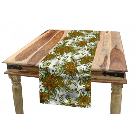 Vintage Table Runner Continuous Nostalgic Style Botanical Pattern with Flowers Pine Cones Dining Room Kitchen Rectangular Runner 3 Sizes by Ambesonne
Vintage Table Runner Continuous Nostalgic Style Botanical Pattern with Flowers Pine Cones Dining Room Kitchen Rectangular Runner 3 Sizes by Ambesonne