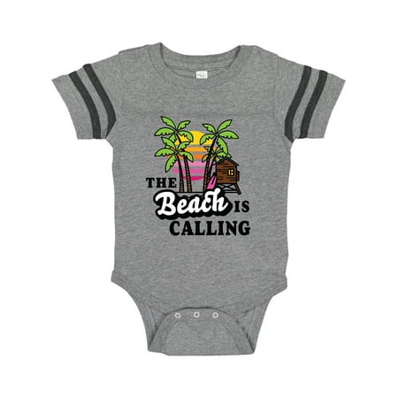 Inktastic The Beach is Calling with Lifegaurd Post and Palm Trees Gift Baby Boy or Baby Girl Bodysuit 
Inktastic The Beach is Calling with Lifegaurd Post and Palm Trees Gift Baby Boy or Baby Girl Bodysuit